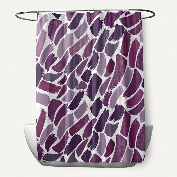 Wenstry Geometric Print Shower Curtain