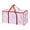 Red, variant on Red Transparent Moving Storage Bag Large Capacity Woven Tote For Travel Storage 69X36X38Cm 27X14X15 Inches Plastic Material Red Color