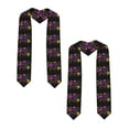 thumbnail image 2 of Kdxio Mardi Gras with Flamingo Graduation Stole Class, Graduation Sash, Unisex Adult 36" Academic Commencements-Sharp Corner, 2 of 7