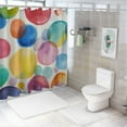 thumbnail image 7 of Autua Polka Dots Watercolor Shower Curtain 100% Polyester Washable 60"x72, 7 of 7