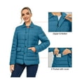 thumbnail image 6 of Little Donkey Andy Women's Warm Windproof Puffer Jacket Lightweight Breathable Jacket Winter Long-Sleeve Insulated Coat Blue S, 6 of 7