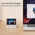 thumbnail image 4 of Écran USB IPS 3,5 Pouces, Hub USB C Grand Angle 178 Degrés pour PC Portable, 4 of 7
