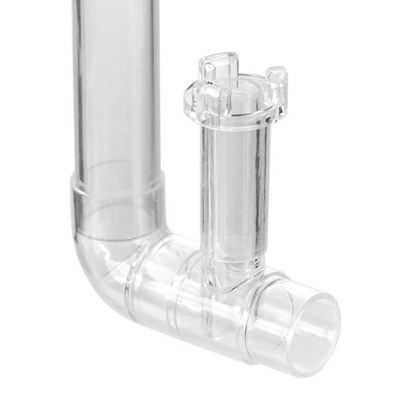 Clear Aquarium Skimmer with Transparently Pipe Inflows Outflows Water Plant Filter Cleaner