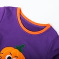 thumbnail image 4 of HILEELANG Toddler Boys Girls（12M-7T) PurplePumpkin Sweatshirt – Halloween & Thanksgiving Pullover Tops for Boys Girls, Cute Autumn Outfit, Sizes 4T, 4 of 5