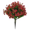 thumbnail image 1 of Artificial Boxwood Topiary Balls Trees with Flowers for Outdoor Fake Plants', 1 of 1