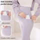 thumbnail image 4 of Mallas deportivas para embarazadas Overbelly: pantalones deportivos suaves con bolsillo para cinturón de yoga para embarazadas, 4 of 5