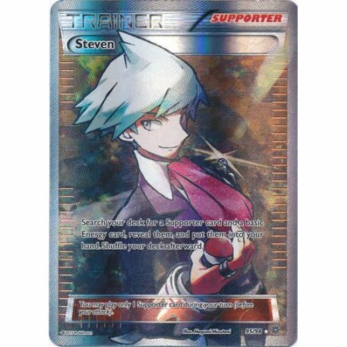Pokemon Xy Ancient Origins Steven 95 98 Full Art Ultra Rare New Nm Walmart Com