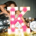 thumbnail image 7 of Sunjoy Tech LED Letter Light Glitter Alphabet Sign with Hanging Hole Night Light Party Wedding Home Decoration LED Light, 7 of 7