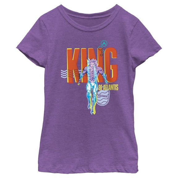 Girl's Aquaman King of Atlantis Graphic T-Shirt