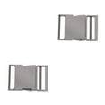 thumbnail image 2 of Youkk Metal Bag Webbing Belt Buckle Clip Clasp Stylish and Sturdy Gray black Inner diameter 38mm 2Set, 2 of 6