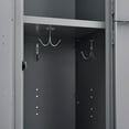 thumbnail image 6 of Global Industrial 2-Tier 2 Door Locker, 18"W x 18"D x 78"H, Gray, Unassembled, 6 of 7
