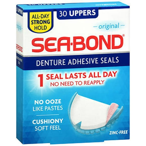 Sea-Bond Joints Adhésifs pour Prothèses Dentaires Originaux - 30 ea.