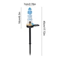 thumbnail image 3 of Solar Powered Lighthouse Light for Outdoor, Nautical Resin Ground Stake Lamp with Warm LED, Weatherproof Pathway Decoration for Garden, Yard, Patio, Coastal Landscape, 3 of 6