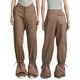 thumbnail image 5 of Sunloudy Pantalones de Mujer, Casual Cordón Amarrado Cintura Color Sólido Elástico Ajustable Tobillo Recto Suelto Pantalones Sunloudy moda, 5 of 6