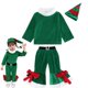 thumbnail image 1 of Kids Baby Girls Santa Clause Christmas Tree Costume Dress Set Green Elf Outfits Children Xmas Cosplay Carnival Festival Clothes, 1 of 4