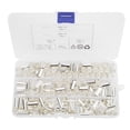 thumbnail image 1 of Wire Terminals, Silver Plated Wire Ferrules  Conductivity  for Car Amplifiers Home Appliances, 1 of 7