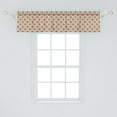 thumbnail image 2 of Ambesonne Ethnic Window Valance, Abstract Lines Dots Folk, 54" X 12", Redwood White, 2 of 3