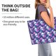 thumbnail image 2 of Disketp Skull Flower Bolsa Tote Estampada para Mujer, Bolso de Hombro y de Mano para Compras y Viajes, 2 of 8