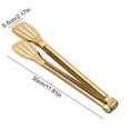thumbnail image 3 of Leodye 1PCS Stainless Steel Food Clips Thickened Bread Steak Barbecue Tongs Heavy Duty Clamps for Cooking and Baking -11.42x2.17x1.18in, 3 of 6