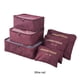 thumbnail image 3 of Naiovety Práctico y práctico juego de organizador de maletas para viajes de negocios, 6 cubos de embalaje Almacenamiento y organización del hogar Vino rojo, 3 of 6