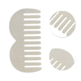 thumbnail image 2 of Unique Bargains 1 Pc M-shaped Marble Wide Tooth Comb Colorful White Acetate Sheet, 2 of 5