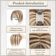 thumbnail image 2 of Hair Toppers HVVZOY, cabello humano real con flequillo francés, P4/27, 2 of 6