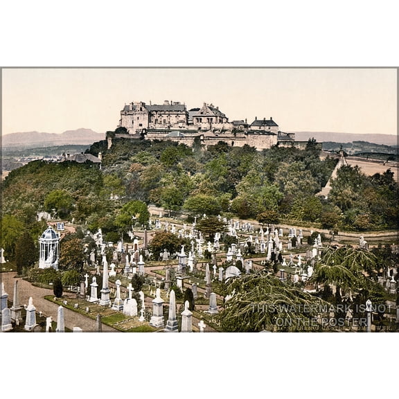 24"x36" Gallery Poster, Stirling Castle, etwa 1890-1900 scotland