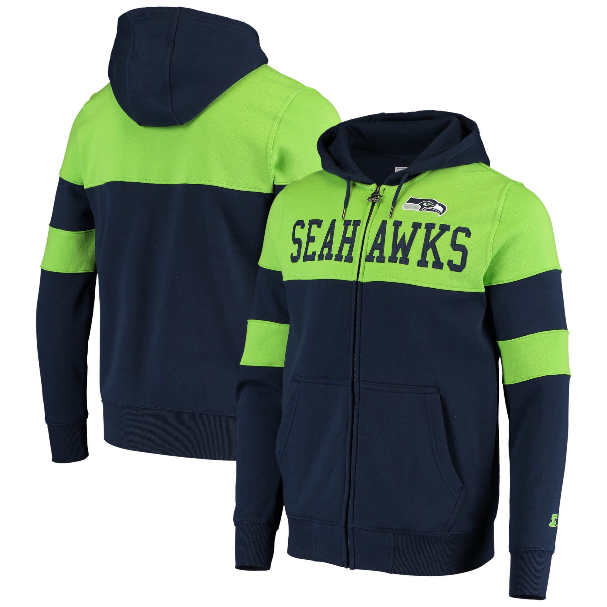Seattle Seahawks Starter Winning Team FullZip Hoodie