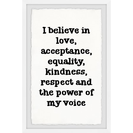 Framed Canvas Wall Art Print - Large Size Home Decor - Inspirational Text Art - 30 x 45