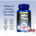 thumbnail image 4 of NiteThru Melatonin Two-Stage Sleep Aid Gummy, Strawberry, 6mg, 30 Ct, 4 of 7