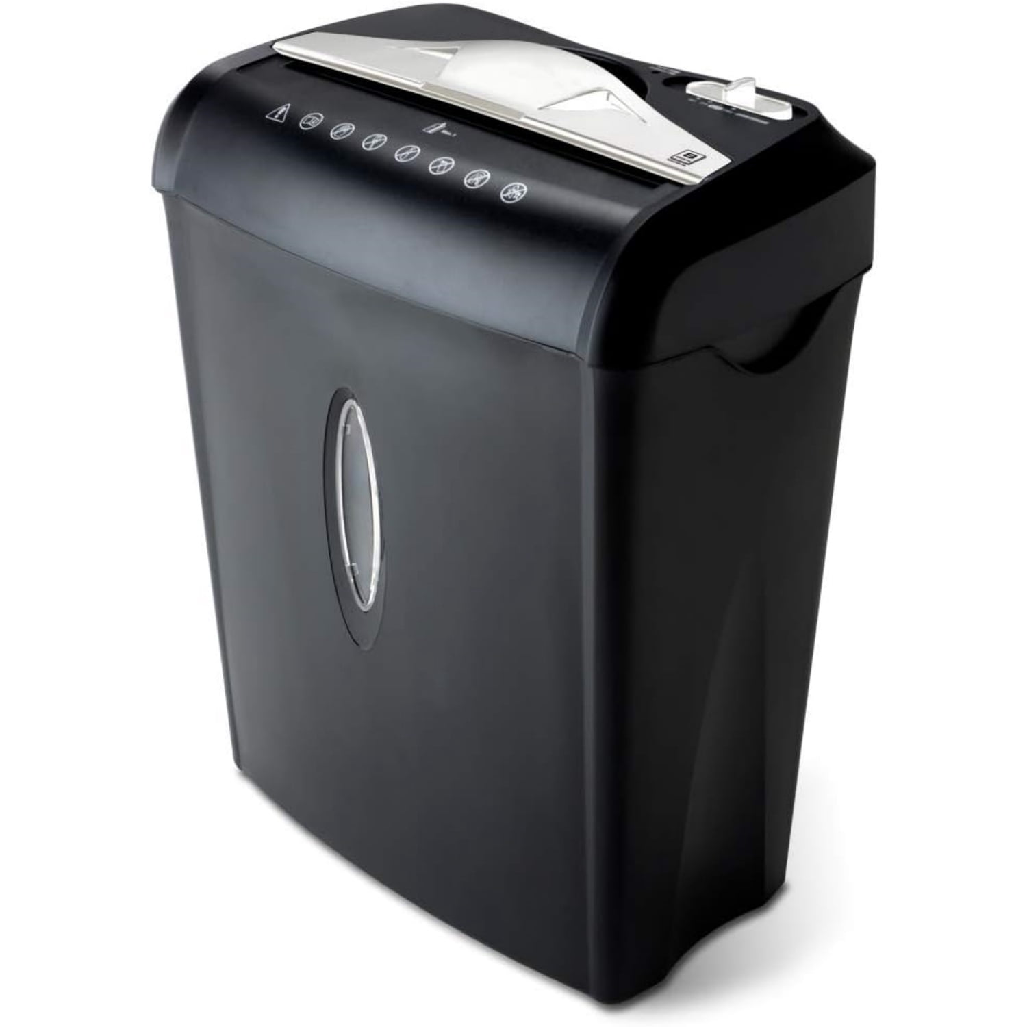 Paper and Credit Card Shredder with 3.7-Gallon Wastebasket, 8-Sheet Cross-Cut with Basket