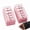 Pink, variant on 2Pcs 5 Hole Makeup Pencil Sharpener, Multiple Sizes Eyeliner and Lip Liner Sharpener for Women(Black)