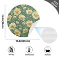 thumbnail image 4 of Ryvnso Daisy Flowers Round Plate Mats Dining Table Placemat Set of 6 for Holiday Decoration, 4 of 7
