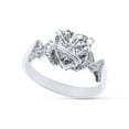 thumbnail image 2 of Heart Shape Cubic Zirconia In 14K White Gold Over 925 Sterling Silver Ring Size 12, 2 of 5