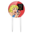 thumbnail image 1 of Acrylic Sounds Dangerous and Illegal I'll Be Right Over Funny Humor Cake Topper Party Decoration for Wedding Anniversary Birthday Graduation, 1 of 7