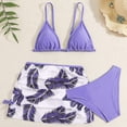 thumbnail image 2 of Swanpen Bikini Swimsuits for Girls Summer 3 Piece Bikini Swimsuit Set Mesh Breathable Bathing Suit with Beach Skirt, 2 of 4