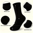 thumbnail image 3 of DOVACKA Kids 6-Pack Athletic Crew Socks, Thick Cotton with Elastic Arch Support & Ribbed Cuffs, Boys Girls 5-14 Years, 3 of 7