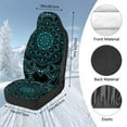 thumbnail image 7 of Uorisanigo Car Seat Covers Front Seats, Blanket Cloth Seat Covers 2 Pack, All Weather Mandala Lotus Car Seats Cover Comfort & Protection for Truck,SUV,Sedan,Van, 7 of 7
