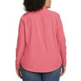 thumbnail image 3 of Eddie Bauer Women's Departure Stretch Long Sleeve Shirt with UPF 50 Medium, Red, 3 of 7