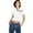 Bright White, variant on Womens Cropped Polo Top Scarlet M