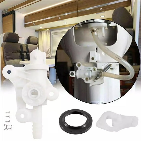 RV/Camper , For Thetford Style Lite Toilet Water Valve Replacement Pkg #34100