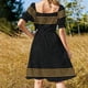 thumbnail image 5 of Gran vestido de manga corta con estampado griego Vestidos para fiesta de bodas Vestidos de fiesta para mujer Tendencia de ropa de mujer Vestido, 5 of 7
