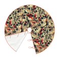 thumbnail image 3 of Salouo Skulls1 Christmas Tree Skirt 30" Farmhouse Christmas Decorations Snowman Xmas Tree Skirt Tree Mat for Holiday Party Decor, 3 of 8