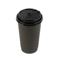 thumbnail image 2 of Black Plastic 2-in-1 Straw or Sip Coffee Cup Lid - Fits 8, 12, 16 and 20 oz - 100 count box, 2 of 10