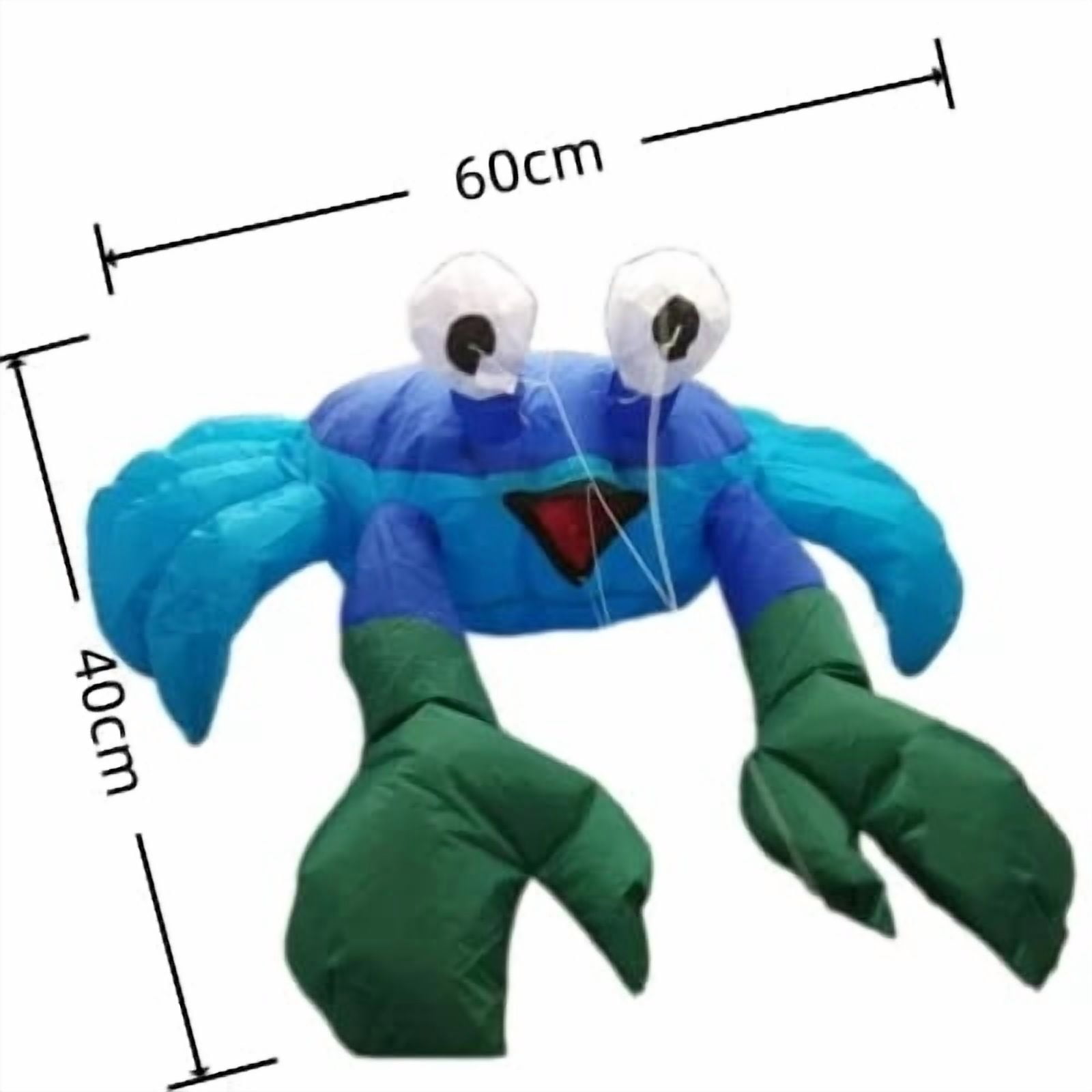 Crab Inflatable Kite For Outdoor,Multicolor Ground Crab Kite Jumping with The Wind,3D Ground Crab Ornament For Beach,Patio,Lawn,Summer Decoration For Seaside Ornament