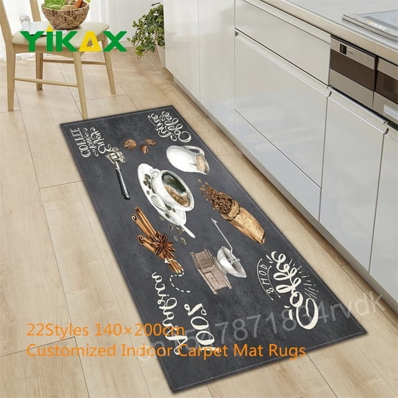 Modern Kitchen Floor Mat Home Hallway Entrance Doormat Carpet Living Room Bedroom Decor Balcony Bathroom Door Anti-Slip Foot Rug