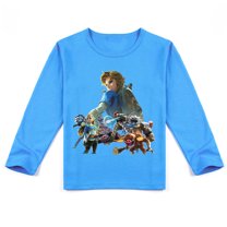 The Legend of Zelda Kids' Long Sleeve T-shirt, Breathable Fabric and Adorable Print, Autumn Staple