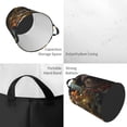 thumbnail image 2 of Balery Pug Wearing Sunglasses Flowers Cesta de ropa redonda con asas, impermeable, independiente, para ropa, juguetes, dormitorio y familia-Small, 2 of 6