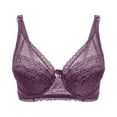 thumbnail image 2 of Patlollav Plus Size Bras for Women Solid Lace Lingerie Comfortable Bra, 2 of 6