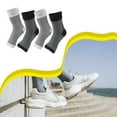 thumbnail image 4 of Soidarity 2 pares de calcetines tobilleros de ajuste agradable a la piel que no se caen en el talón calcetines tobilleros plantares blancos S/M Type3 NO3, 4 of 6